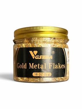 Gold Metal Flakes — Premium Gold Decorative Flakes